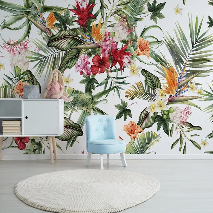 Custom Wallpaper Mural Modern Tropical Rainforest Plant | BVM Home