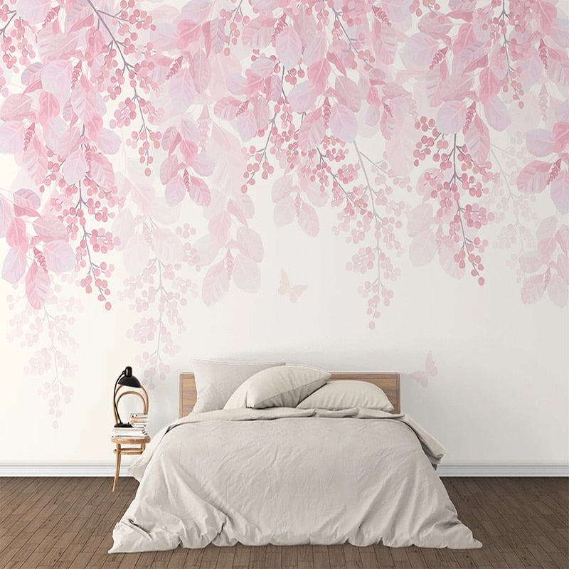 custom-3d-wallpaper-murals-romantic-pink-cherry-blossom-flower-vine-large-mural-wallpaper-for-bedroom-walls-home-decor-modern-papier-peint