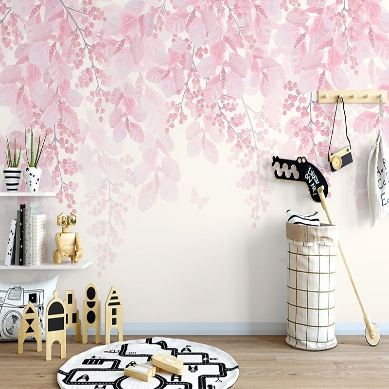 custom-3d-wallpaper-murals-romantic-pink-cherry-blossom-flower-vine-large-mural-wallpaper-for-bedroom-walls-home-decor-modern-papier-peint