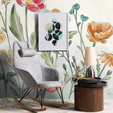 custom-mural-wallpaper-papier-peint-papel-de-parede-wall-decor-ideas-for-bedroom-living-room-dining-room-wallcovering-Nordic-Hand-Painted-Flowers-Plant-Pattern