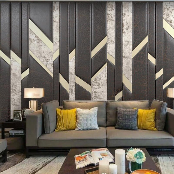 custom-mural-wallpaper-papier-peint-papel-de-parede-wall-decor-ideas-for-bedroom-living-room-dining-room-wallcovering-3D-stereo-modern-fashion-gold-leather-soft-bag-wall-decoration