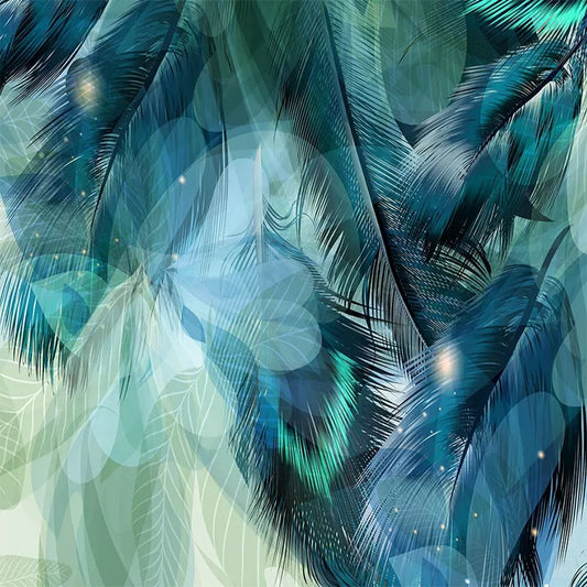 custom-any-size-3d-nordic-minimalism-blue-feather-mural-modern-abstract-art-wallpaper-wall-fresco-living-room-bedroom-wall-paper