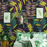 custom-mural-wallpaper-papier-peint-papel-de-parede-wall-decor-ideas-for-bedroom-living-room-dining-room-wallcovering-Colored-Leaf-Plant