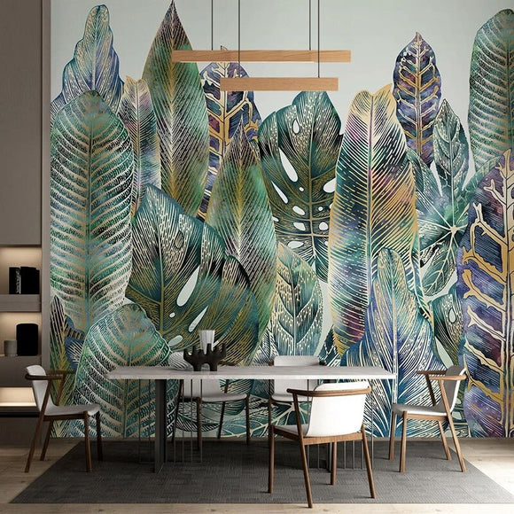 custom-any-size-mural-photo-wallpaper-3d-tropical-plant-leaf-line-drawing-fresco-living-room-bedroom-home-decor-papel-de-parede-papier-peint