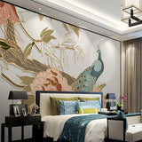 custom-mural-wallpaper-papier-peint-papel-de-parede-wall-decor-ideas-for-bedroom-living-room-dining-room-wallcovering-Chinese-Style-3D-Peony-Flowers-Peacock-Golden-Relief-Lines