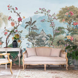 custom-any-size-mural-wallpaper-hand-painted-vintage-courtyard-tropical-plant-art-background-wall-painting-papel-de-parede-wall-covering-papier-peint