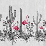 custom-mural-wallpaper-papier-peint-papel-de-parede-wall-decor-ideas-for-bedroom-living-room-dining-room-wallcovering-Hand-Painted-Nordic-Flamingo-Cactus-pink