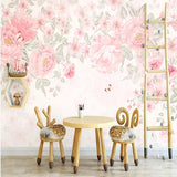 custom-mural-wallpaper-papier-peint-papel-de-parede-wall-decor-ideas-for-wallcovering-Self-Adhesive-Modern-Hand-Painted-Pink-Pastoral-Flowers