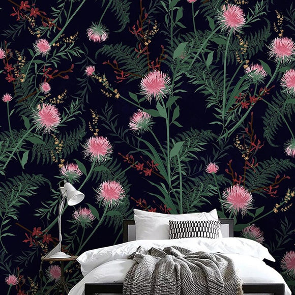 custom-bedroom-wallpaper-wall-art-decor-designs-hand-painted-european-plant-flowers-fresh-photo-mural-papel-de-parede-3d-sala