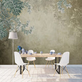 custom-mural-wallpaper-papier-peint-papel-de-parede-wall-decor-ideas-for-bedroom-living-room-dining-room-wallcovering-Retro-Nostalgic-Abstract-Leaves