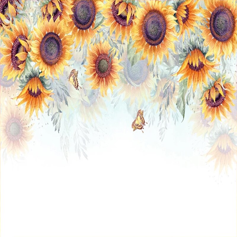 custom-hand-painted-sunflower-pastoral-flower-mural-non-woven-fabric-3d-embossed-wallpaper-for-children-room-bedroom-decoration-papier-peint