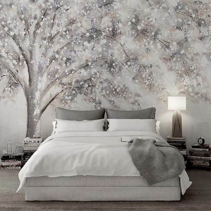 custom-mural-wallpaper-papier-peint-papel-de-parede-wall-decor-ideas-for-bedroom-living-room-dining-room-wallcovering-3D-Stereoscopic-Embossed-Grey-Tree-Creative-Restaurant