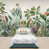 custom-mural-wallpaper-papier-peint-papel-de-parede-wall-decor-ideas-for-bedroom-living-room-dining-room-wallcovering-Hand-Painted-Tropical-Plants-Rainforest-Palm-Leaves