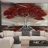 custom-mural-creative-3d-stereoscopic-hand-painted-oil-painting-red-big-tree-living-room-decoration-wallpaper-for-bedroom-walls-papier-peint