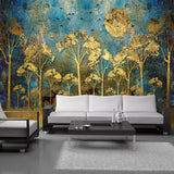 custom-mural-wall-painting-chinese-style-abstract-golden-forest-tree-bird-deer-photo-wallpaper-living-room-sofa-bedroom-wall-art