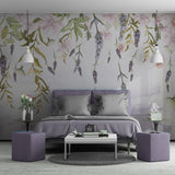 custom-mural-wallpaper-papier-peint-papel-de-parede-wall-decor-ideas-for-bedroom-living-room-dining-room-wallcovering-flowers-floral-pastoral-green-leaf