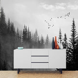 custom-mural-wallpaper-papier-peint-papel-de-parede-wall-decor-ideas-for-bedroom-living-room-dining-room-wallcovering-3D-Misty-Bird-Forest