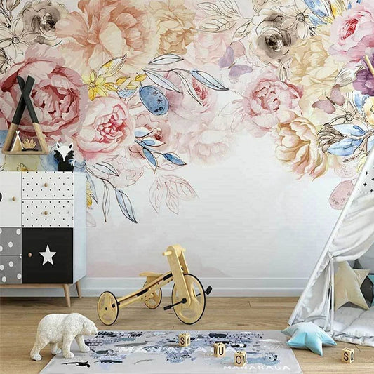 custom-mural-wallpaper-3d-nordic-hand-painted-flowers-hand-painted-rose-american-pastoral-style-indoor-background-wall-painting-papier-peint