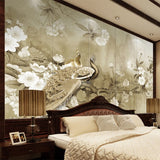 custom-mural-wallpaper-papier-peint-papel-de-parede-wall-decor-ideas-for-bedroom-living-room-dining-room-wallcovering-Chinese-Style-Classic-3D-Peacock-Flowers-Art-Wall-Painting