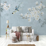 custom-mural-wallpaper-papier-peint-papel-de-parede-wall-decor-ideas-for-wallcovering-Self-Adhesive-Chinese-Style-Magnolia-Flower-And-Bird