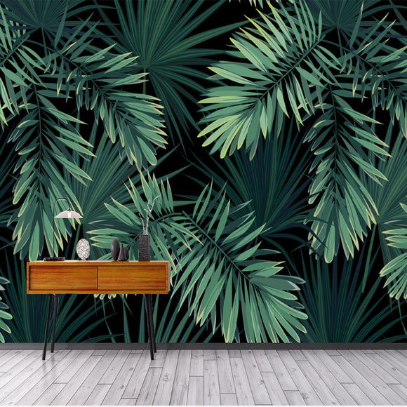 custom-mural-wallpaper-european-vintage-hand-painted-rainforest-plantain-leaf-3d-wallpaper-living-room-sofa-background-decor