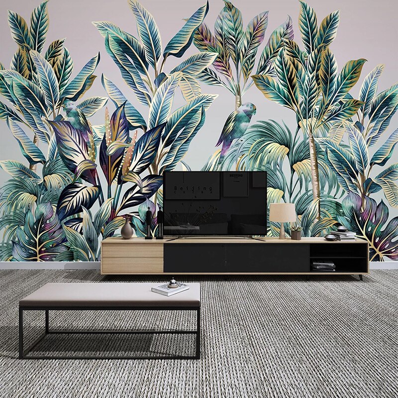 custom-mural-wallpaper-for-bedroom-walls-3d-hand-painted-coconut-tree-banana-leaf-bird-photo-wall-papers-home-decor-living-room-papier-peint