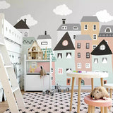 custom-mural-wallpaper-for-kids-room-hand-painted-small-house-children-room-bedroom-decorative-wallpaper-murals-papel-de-parede