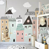 custom-mural-wallpaper-for-kids-room-hand-painted-small-house-children-room-bedroom-decorative-wallpaper-murals-papel-de-parede