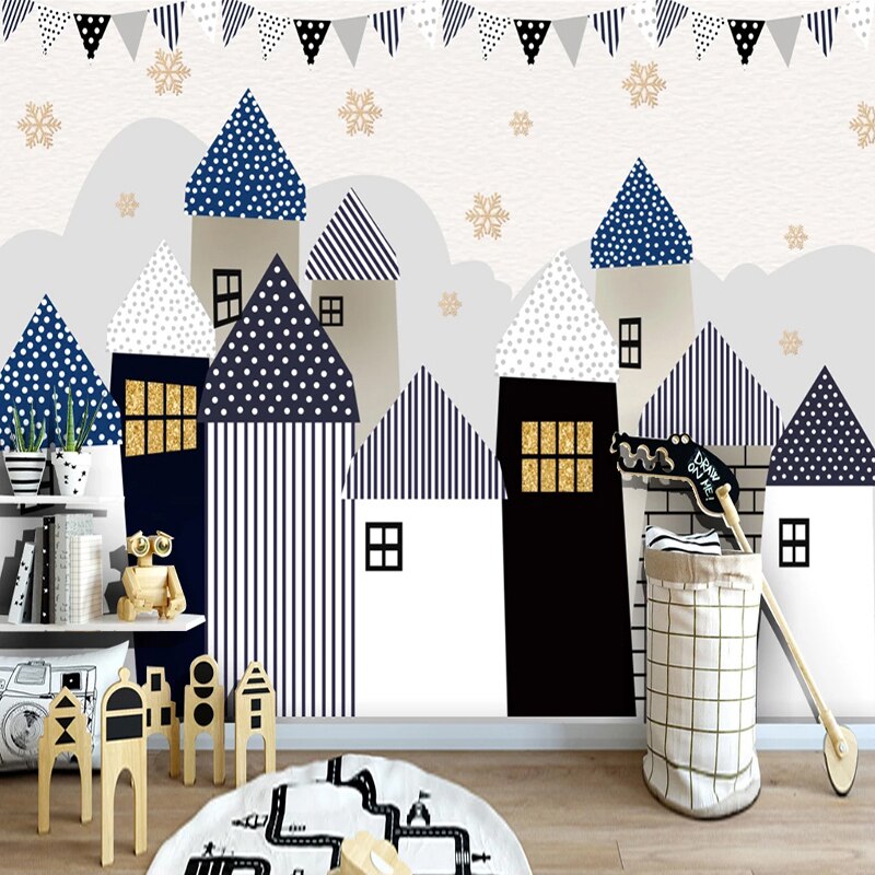 custom-mural-wallpaper-for-kids-room-self-adhesive-wall-decals-cartoon-house-castle-children-baby-room-kindergarten-decoration-wall-painting-papier-peint-nursery