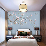 custom-mural-wallpaper-magnolia-chinese-hand-painted-flowers-and-birds-background-wall-painting-papier-peint