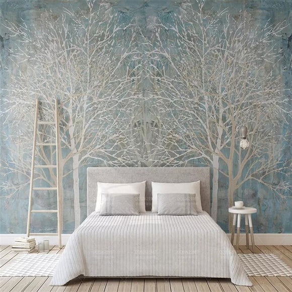 custom-mural-wallpaper-modern-minimalism-and-elegant-blue-trees-background-wall-painting-papier-peint