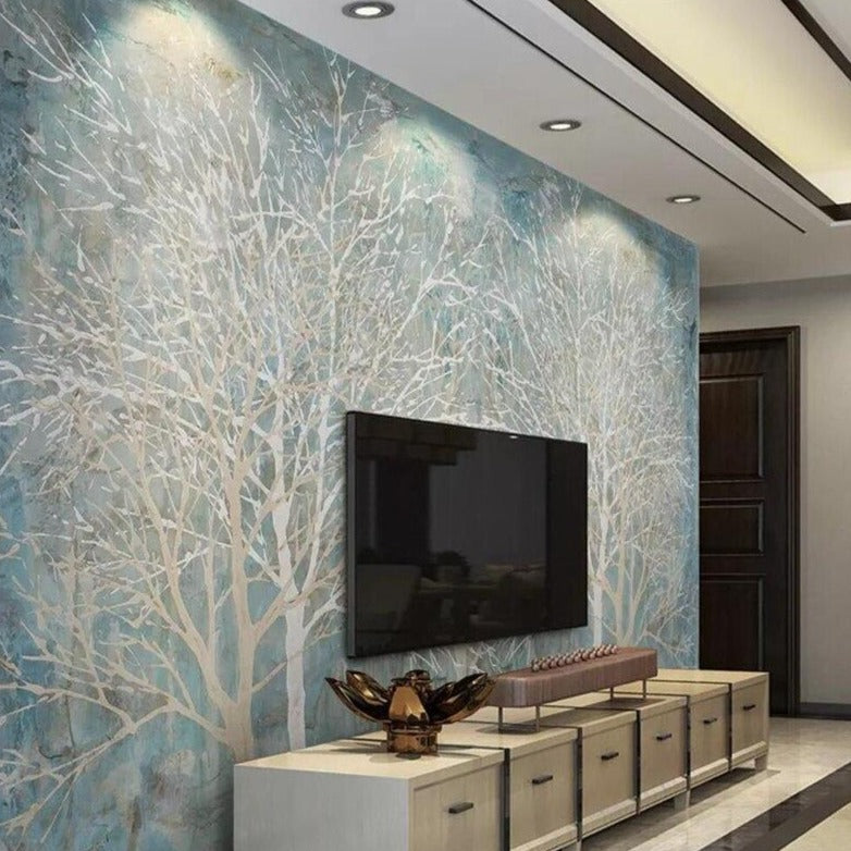 custom-mural-wallpaper-modern-minimalism-and-elegant-blue-trees-background-wall-painting-papier-peint