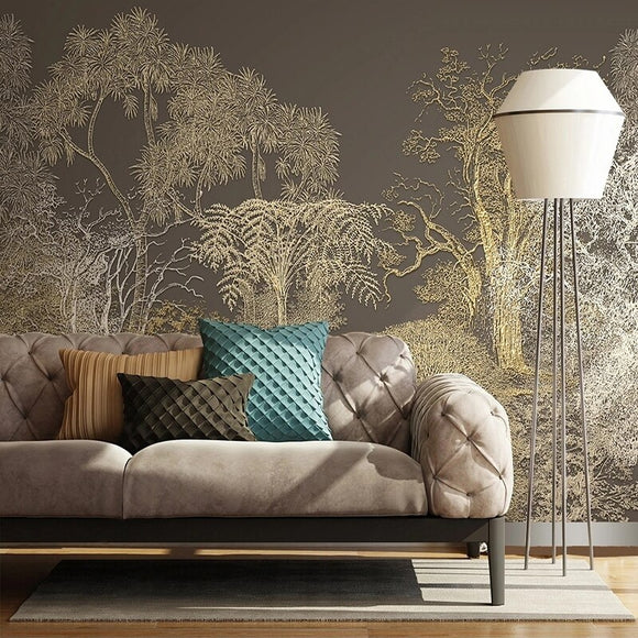 custom-mural-wallpaper-papier-peint-papel-de-parede-wall-decor-ideas-for-bedroom-living-room-dining-room-wallcovering-Modern-Minimalist-3D-Relief-Line-Woods-Forest