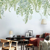 custom-mural-wallpaper-papier-peint-papel-de-parede-wall-decor-ideas-for-bedroom-living-room-dining-room-wallcovering-Nordic-Style-3D-Green-Plants-Leaves