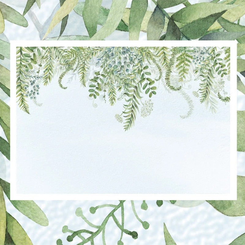 custom-mural-wallpaper-papier-peint-papel-de-parede-wall-decor-ideas-for-bedroom-living-room-dining-room-wallcovering-Nordic-Style-3D-Green-Plants-Leaves