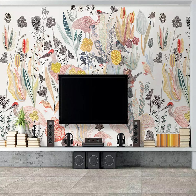 custom-mural-wallpaper-nordic-tropical-plant-birds-background-photo-wall-paper-3d-for-living-room-bedroom-decoration-wall-murals-papier-peint