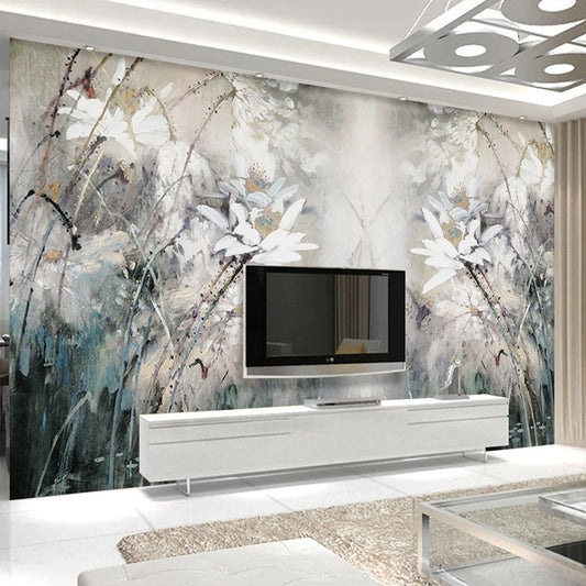 custom-mural-wallpaper-retro-oil-painting-hand-painted-lotus-flower-tv-background-wall-papers-home-decor-for-living-room-bedroom-papier-peint