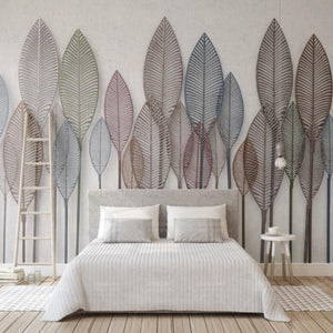 custom-mural-wallpaper-papier-peint-papel-de-parede-wall-decor-ideas-for-bedroom-living-room-dining-room-wallcovering-Retro-Wrought-Iron-Embossed-Leaves-Simple-3D-Stereo-TV-Background-Wall