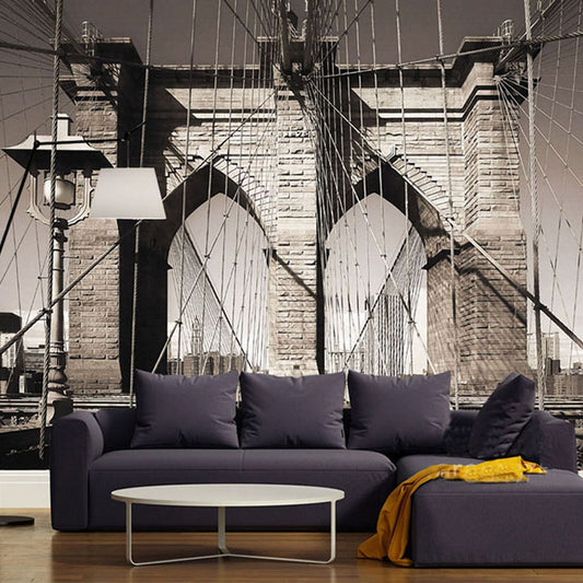 custom-wall-mural-wallcovering-nostalgic-vintage-wallpaper-suspension-bridge