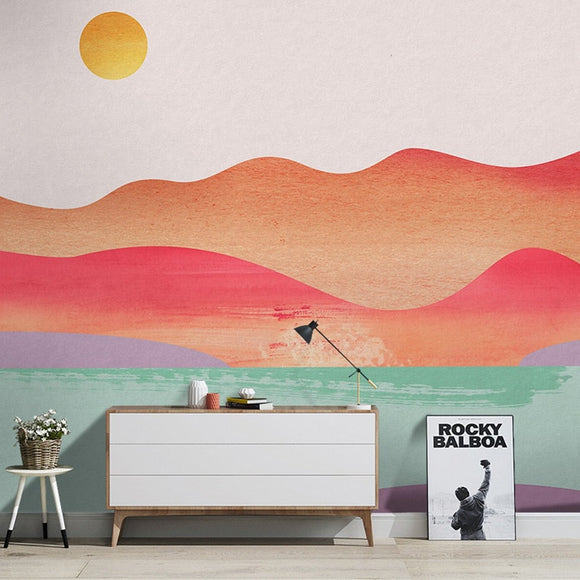 custom-nordic-color-artistic-landscape-mural-wallpaper-living-room-photo-wall-paper-office-papel-de-parede-3d-interior-stickers-papier-peint