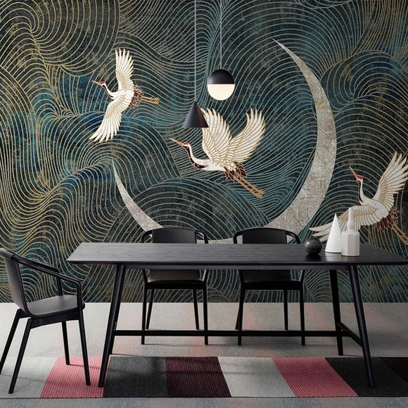 custom-wallpaper-mural-abstract-line-crane-moon-green-mural-bedroom-living-room-sofa-background-wall-decor-wallpaper-papier-peint