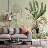 custom-mural-wallpaper-papier-peint-papel-de-parede-wall-decor-ideas-for-bedroom-living-room-dining-room-wallcovering-tropical-Plant-Banana-Leaf-vintage