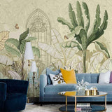custom-mural-wallpaper-papier-peint-papel-de-parede-wall-decor-ideas-for-bedroom-living-room-dining-room-wallcovering-tropical-Plant-Banana-Leaf-vintage