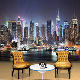 custom-wall-mural-wallcovering-city-buildings-wallpaper--night-view-new-york