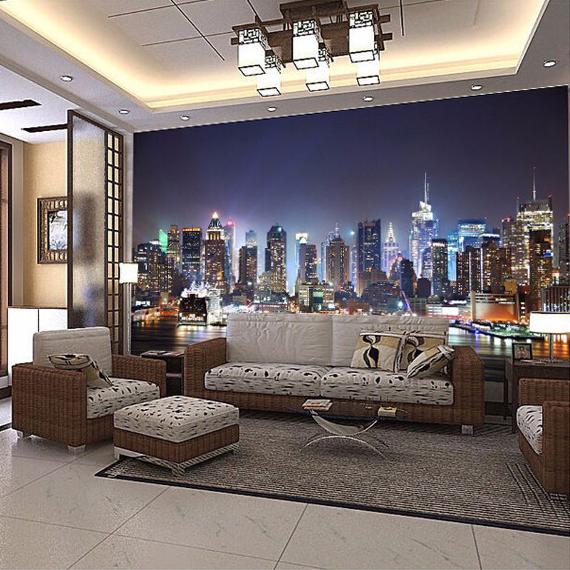 city-buildings-wallpaper--night-view-new-york