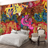 faux-brick-stone-wallpaper-graffiti