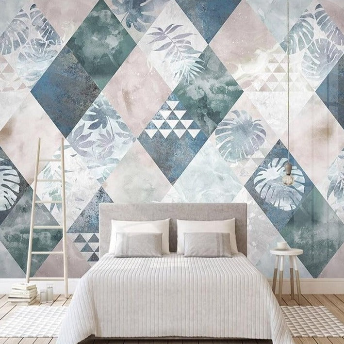 custom-wallpaper-mural-photo-nordic-modern-minimalist-plant-leaves-geometric-tv-background-wall-painting-living-room-bedroom-mural-decor-paper-papier-peint