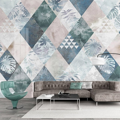 custom-wallpaper-mural-photo-nordic-modern-minimalist-plant-leaves-geometric-tv-background-wall-painting-living-room-bedroom-mural-decor-paper-papier-peint