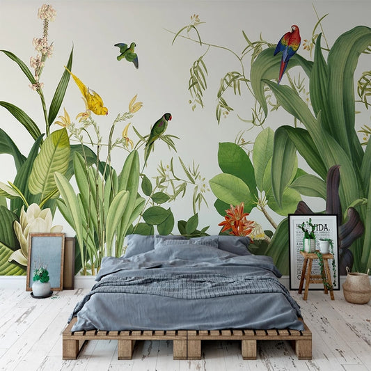 custom-photo-mural-wallpaper-tropical-plant-green-leaves-flowers-birds-3d-for-living-room-bedroom-wall-art-decor-papier-peint
