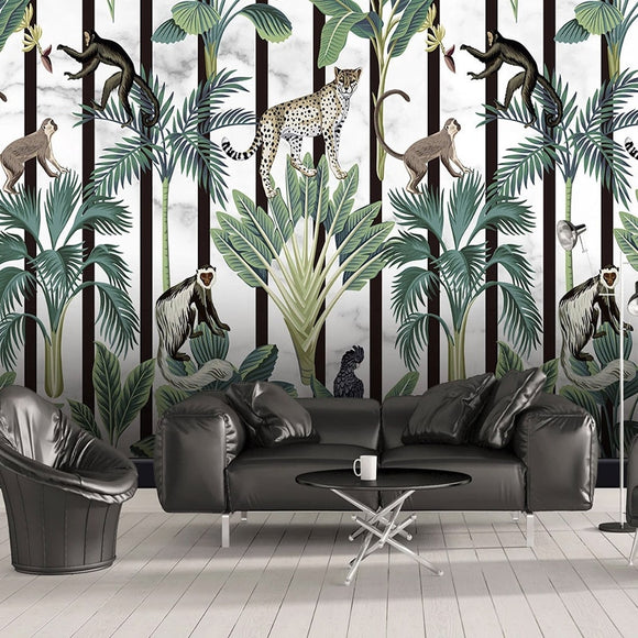 custom-photo-tropical-rainforest-animal-monkey-mural-wallpaper-modern-living-room-bedroom-background-3d-wall-papers-home-decor-papier-peint